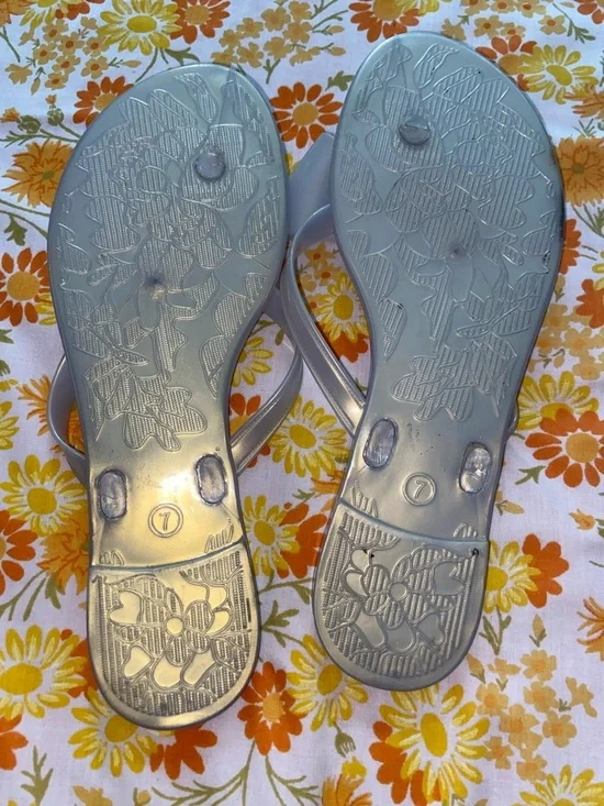 2GIRLY FLIP FLOPS Anna & Ava Pearlescent + Brown Glitterflops Pearl - Picture 7 of 8